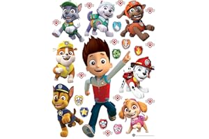 AG Design Paw Patrol-Pegatinas Decorativas para Pared, Muebles y decoración de habitación Infantil, 65 x 85 cm, DK 2323, Multicolor, 65 cm x 85 cm