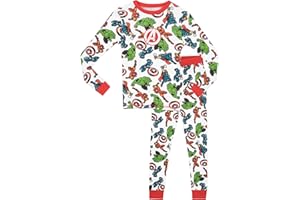 Avengers Marvel Zestaw piżam chłopięcych, dobrze dopasowany