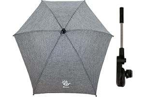 Altabebe AL7006-33 L’ombrellino parasole per passeggini Urban Lifeline Grigio chiaro