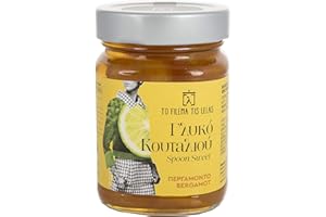 To Filema Tis Lelas Pezzi di Bergamotto nel Sciroppo Denso 2x320g – Dolce Artigianale Greco, 100% Frutta Fresca, Senza Conservanti, Vegano e Senza Glutine, Dessert Aromatico e Versatile