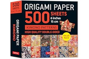 Origami Paper 500 Sheets Kimono Flowers 6" 15 Cm