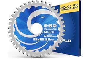 FALKENWALD Disco Flexible para Madera 115 mm - Hoja de Sierra de Cadena para Amoladora Angular Flex