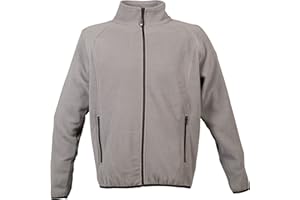 Siry Work Giacca Pile Uomo Zip Lunga con Due Tasche 100% Poliestere JRC Metz