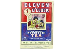 Eleven O'clock Organic Rooibosch 40 Teabags (Pack of 5, Total 200 Teabags)