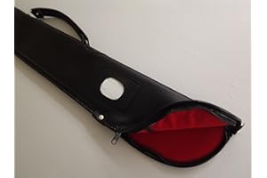 OTHER Funda blanda para tacos de billar de 2 piezas, color negro