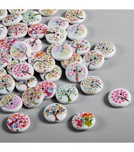Boutons Fantaisie Fleur Marguerite 14mm - Lot De 6 - Couleur Au Choix