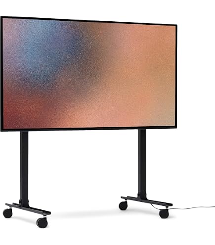 Kit De Supports Pour Barre De Son Sur Support TV Pedestal - Acier Revêtu Poudre - Design Danois - Noir