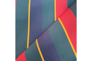 DISCOVER LIFESTYLE & FASHION FABRICS Tough Waterproof Aqua Tech Outdoor Canvas Marine Cordura Fabric Garden Furniture Seat Covers Deckchairs Gazebos Tents Table Top Bags Upholstery | 60 Inch - 150 cm | per Half Metre ((Navy/Bottle/Red)