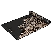 Gaiam Yoga Mat - Premium 6mm Print Reversible Extra Thick Non Slip Exercise &amp; Fitness Mat for All Types of Yoga, Pilates &amp; Fl