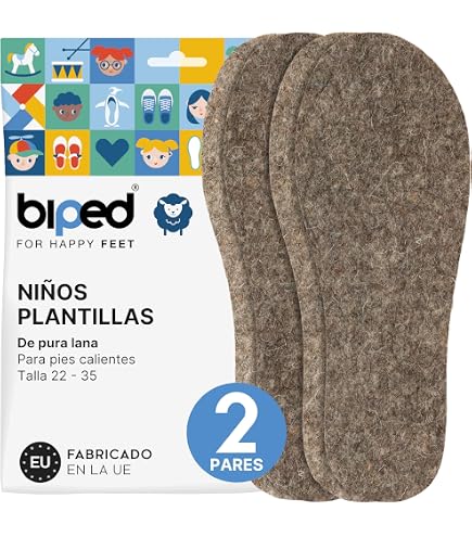 Plantillas De Fieltro De Lana ZUBIRI Para Zapatos Minimalistas - Pack De 2 Pares, Talla 41