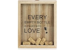 com-four® Colector de Corcho de Vino - Caja de Recogida de Tapones de Botella para colectores -Colector para Colgar