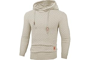 TARAINYA Pull Homme Sweat à Capuche Manches Longues Hoodies Pullover Casual avec Cordon Serrage Ajustable
