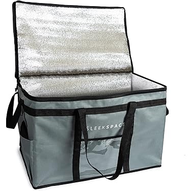 Dickly Isolierte Pizza-Liefertasche 40x40x15cm - Wärmetasche Für Catering & Picknick