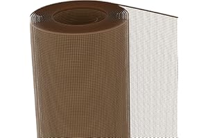 Tenax Quadra 05 Marrone 1,00 x 5 m, Rete Protettiva in Plastica per Balconi, Cancelli e Recinzioni