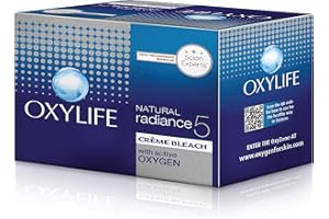 DABUR Oxylife Natural Radience Cream Bleach Oxygen Power with Skin Radiance Serum 9g by Oxy Life Cream Bleach