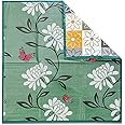 CASA-NEST Waterproof Bed Server/Food Mat/Bedsheet Protector/Reversible in 3 Layered Heavy Material(Colour and Print Might Vary According to Availability) SERVER002 (REVERSIBLE8)