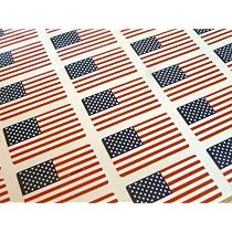Mini Aufkleber-Pack – Selbstklebende Jersey-Flaggen-Etiketten, 33x20mm, 12 Stück