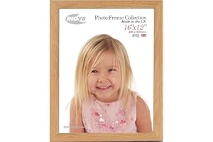 Inov8 Framing - Lime Oak 16x12 Inch (30x40cm) British Made Photo Frame - Wood Effect with Glass Picture Frame, Beige