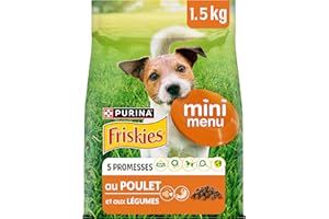 PURINA FRISKIES Mini Menu Vitafit Crocchette per Cani Adulti con Pollo e Verdure Sacco da 1.5kg