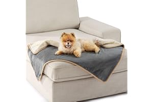 LE SUREManta impermeable lavable para perro, forro polar para pequeños animales y gatos, manta personalizada para mascotas, protege la cama y el sofá con felpa suave
