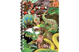 3D LiveLife Jotter - Curious Creatures od Deluxebase. Soczewkowy kołonotatnik A6 z motywem lasu 3D. Gładkie kartki. Papier z recyklingu. Dzieło na licencji. Renomowany artysta, David Penfound