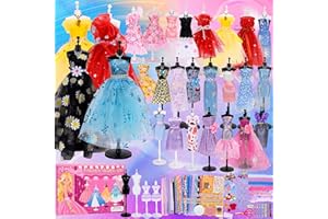 UUEMB 600+ Modedesign Mädchen Bastelset, Kunst Kleidung Basteln Nähsets, Kinder Lernspielzeug Kreativität Geburtstag Weihnachts Geschenke für 6-12 Jahre