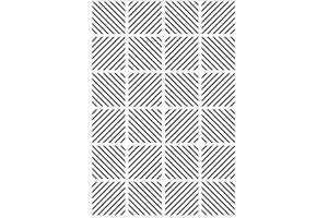 Darice 30041279 Prägeschablone, Prägefolder Diagonale Blockmuster, Papier, transparent, A6