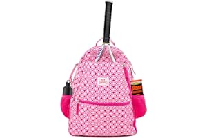 THORZA Tennis Racket Backpack for Women – Lightweight Tennis Bag Stores 2 Rackets, Balls, and Sports Gear – Backpack