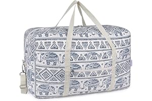 Narwey Bolsa de Viaje Plegable Equipaje de Mano Mochila Avion Bolsa de Fin de Semana Bolsa de Deporte 40L(Elefante)