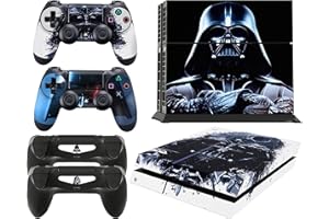 giZmoZ n gadgetZ Piel Adhesivo de Vinilo de Colour Explosion de GNG para la Consola PS4 Slim + Set de 2 Skins para los Controladores [Playstation 4 -Darth Vader de Starwars]