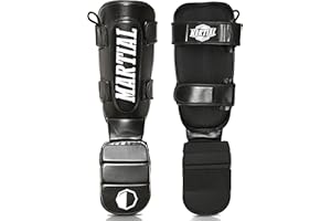 ‎MADGON MADGON Schienbeinschoner mit perfektem Sitz und idealer Polsterung! Schienbein-Schutz mit geringer Schweißentwicklung. Beinschützer für Kampfsport, MMA, Kickboxen + Beutel