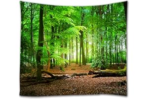 goodbath Forest Tapestry, Nature Woodland Tree Tapestry Wall Hanging for Bedroom Living Room Dorm Home Décor,200x150cm