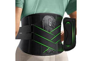 Aollop Back Support Belt for Lower Back Pain for Men and Women, Back Brace with 3D Pad & Bionic Support System, Breathable Lumbar Support Belt for Sciatica/Herniated Disc/Heavy Lifting, L(37.4'-43.3')