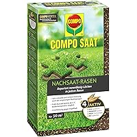 Compo SAAT Nachsaat-Rasen, Spezielle Nachsaat-Mischung mit wirkaktivem Keimbeschleuniger, 1 kg, 50 m²