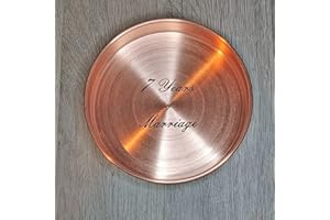Keen Cactus Engraved Copper Bowl, 7th Wedding Anniversary, 7 Years of Marriage, Gift for Husband, Wife, Couple