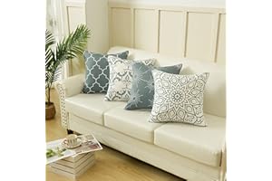 Alishomtll Geometric Pillowcases Cushion Covers 18x18 Inches Soft Plush Throw Pillow Covers 45cm x 45cm Polyester for Sofa Bedroom Set of 4pcs, Grey