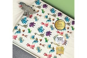 Bedwetz Potty Training Bed Pads | 2 Pack | 100% Waterproof Mattress Protector | Bedwetting Sheets, size fits Single & Toddler Beds | Non Slip Mat with Side Wing Tucks | UK Brand | Dinosaur