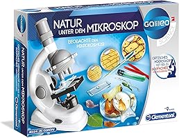 Clementoni 69804 - Natur unter dem Mikroskop, Galileo Experimentierkasten