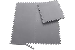 ‎SPORTTREND 24 Sporttrend 24® 16 Schutzmatten ohne Randstücke Set in grau 60x60x1cm | 5,76qm | Bodenschutzmatte Unterlegmatte Puzzlematte für Fitnessgeräte Sportgeräte Trainingsgeräte