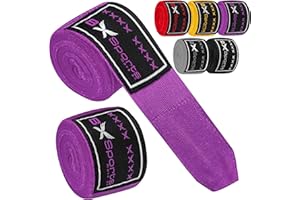 8XSPORTS MOVE ON 8Xsports Boxing Hand Wraps Inner Gloves for Boxing Wraps set - 4.5m Elasticated Thumb Loop Bandages Men Women Under Mitts Boxing Wrist Wraps Protection, Muay Thai MMA Kickboxing