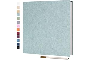 Vienrose Album Fotos Autoadhesivo 28x27 CM Album de Fotos Para Pegar y Escribir Funda de Lino Scrapbook Regalo Bebé Cumpleanos Recuerdos Boda Aniversario Familiares con un bolígrafo Metálico