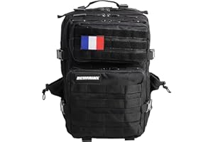 ELITRAINX Mochila Táctica Militar Bandera de Francia Deporte, Cabina Avión, CrossTraining, Aire Libre Deportes Gimnasio Portatil by ELITEX TRAINING