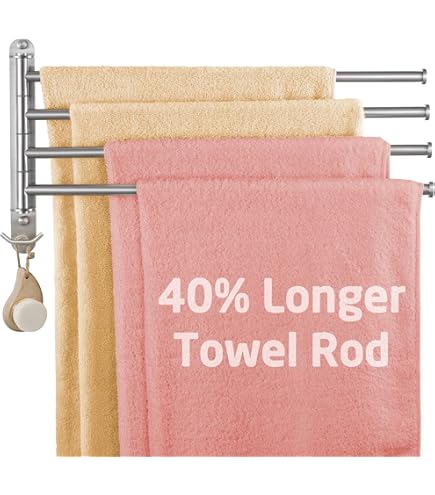 180 Rotatie Handdoekhouder Roestvrij Staal Badhanddoekhouder Met 4 Arm Zwenkarm Handdoek Rail Aan De Muur Gemonteerde Badkamer Handdoek Rails Geborsteld Voor Badkamer 180 Rotatie Handdoekhouder Roestvrij Staal Badhanddoekhouder Met 4 Arm Zwenkarm Handdoek Rail Aan De Muur Gemonteerde Badkamer Handdoek Rails Geborsteld Voor Badkamer