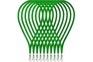 Fushing 100 Pezzi Cinghia in Poliestere 45cm con Chiusura Girevole per Carte di identità, Chiavi, Impiegati, Visitatori ecc.