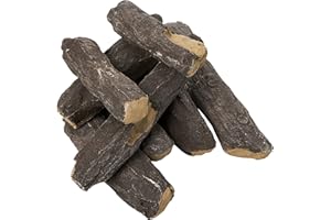 COALS 4 YOU NW LTD Coals 4 You NEW AND EXCLUSIVE DELAMERE 8 PIECE GAS FIRE REPLACEMENT CERAMIC FIBRE LOG SET FOR GAS COALS COAL FIRE NEW HD SUITABLE FOR LIVING FLAME GAS FIRES ELECTRIC AND BIO ETHANOL FIRES, Black