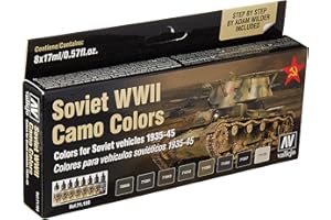 Acrylicos Vallejo "soviétique WWII Camo Couleurs" modèle Air Ensemble