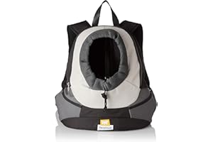 Ferplast Zainetto Trasportino per Cani Piccoli KANGOO SMALL, Spalle Imbottite, Materiale Robusto e Durevole, Grigio