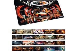 TRAVLN 70x30 cm Desk Mat| Premium Desk Pad Large | 3mm Thick Large Mouse Mat Mouse Pad | Desk Pad Protector for Office and Home | Laptop Desk Writing Pad Blotter Pad (Turbocharged Supercar)