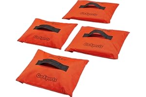 GoSports Sportnetz-Sandsäcke, Set mit 4 gewichteten Ankern für Baseballnetze, Fußballtore, Golfnetze, Fußballnetze, Hockeynetze und mehr
