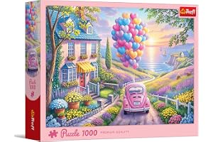 Trefl - Romantic Ride - 1000-bitars pussel - Pussel med strandlandskap, kreativ underhållning, roligt, för vuxna och barn över 14 år